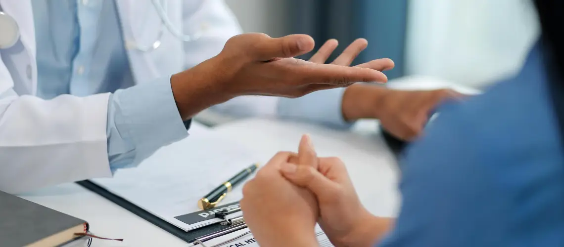 Doctor discussing the future of medical cannabis laws with a patient